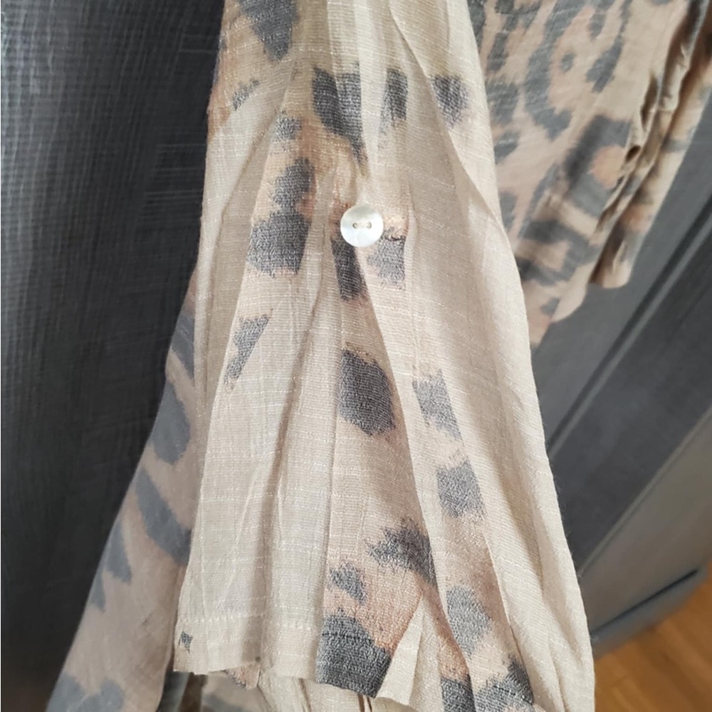 Origami Leopard Tunic Dress Brown Black L/XL - Picture 5 of 8